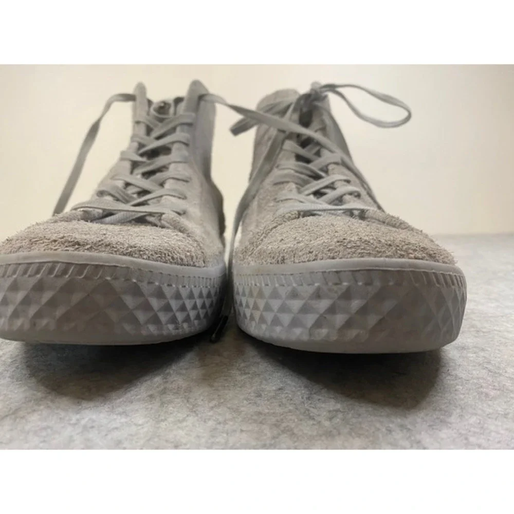 Converse All Star Men’s Suede High-Top Sneakers in Light Gray - Picture 4 of 10